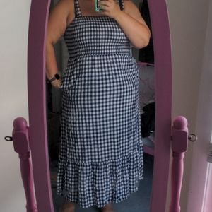 Gingham maxi